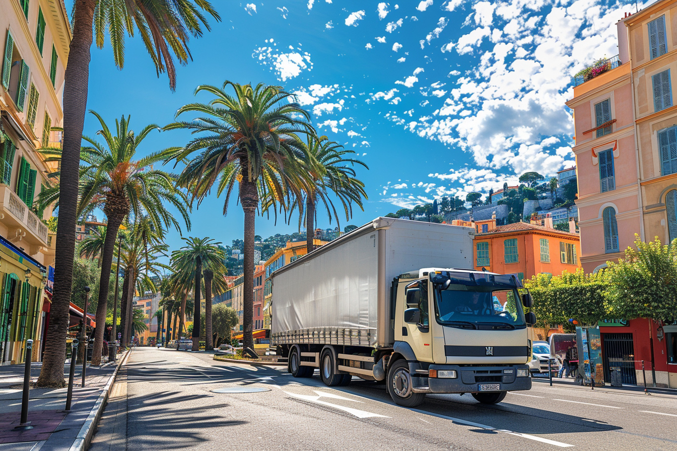 Alt de l'image : "Panneau d'autorisation de stationnement spécial déménagement rue de Nice