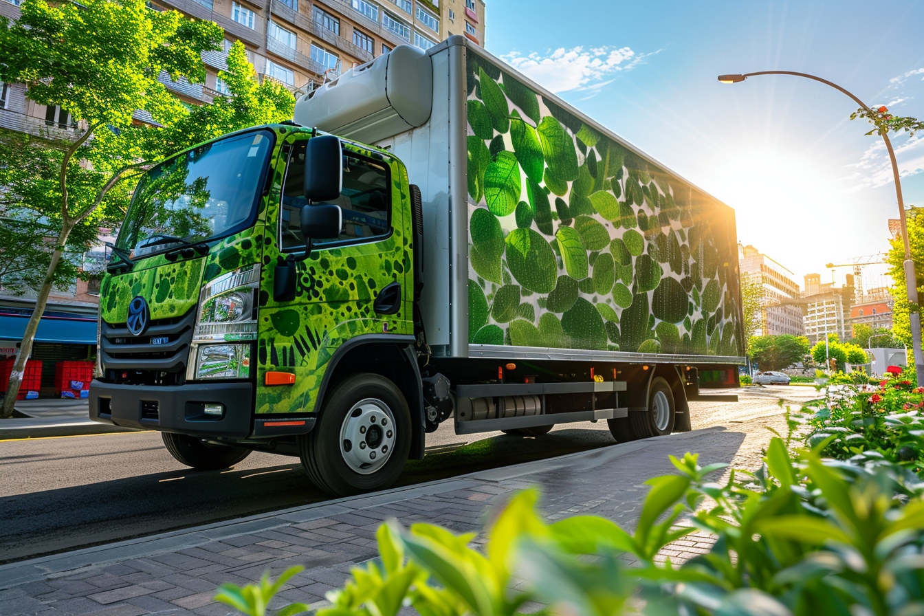 Alt d'image: "Équipe professionnelle de Nice éco-move chargeant des équipements de déménagement réutilisables pour un déménagement sans carton à Nice